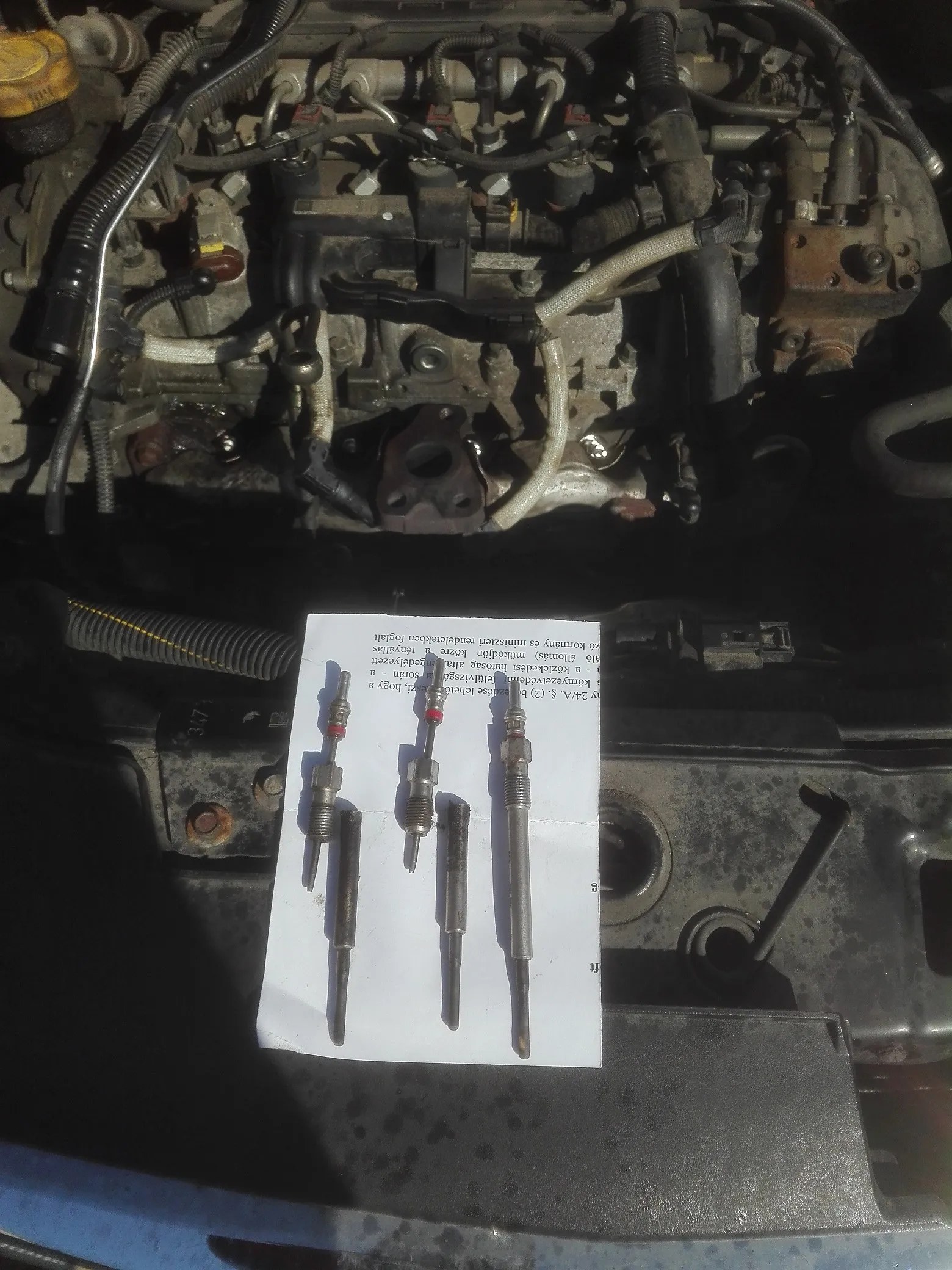 Izzítógyertya kifúrás – Opel Corsa 1.3 JTD